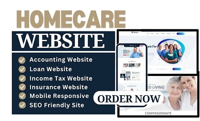 Bestseller - design home care, healthcare, medical website and assisted living