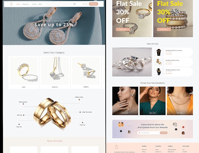 Gig Preview - Build jewelry shopify website ,ecommerce store with premium shopify theme