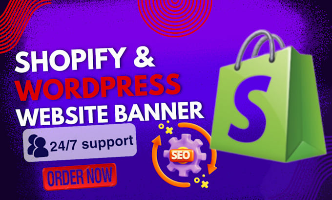 Gig Preview - Design a professional banner for your shopify store, website or funnel