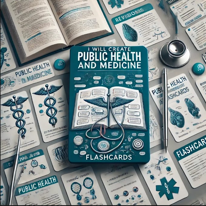 Gig Preview - Create public health and medicine flashcards