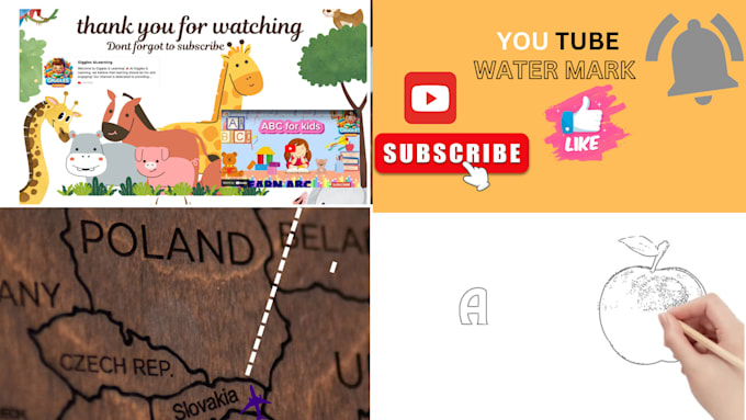 Gig Preview - Create a youtube watermark ,a white board animation ,map animation,