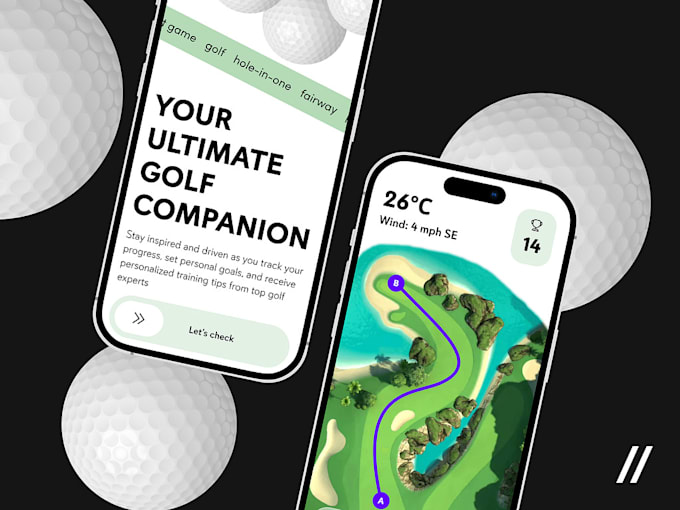 Gig Preview - Create golf booking app, golf management, golf course app, golf app, sport app