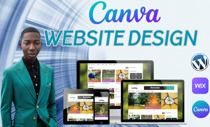 Gig Preview - Design canva website, canva landing page and setup canva newsletter