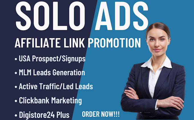 Gig Preview - Do viral solo ads campaign, affiliate marketing, usa mlm leads generation