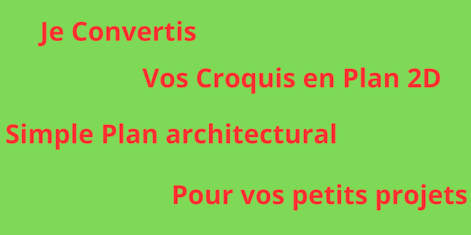 Gig Preview - Je convertis vos croquis en dessin architectural