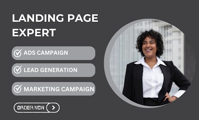 Gig Preview - Create landing page for marketing campaigns, ads campaigns, lead generation