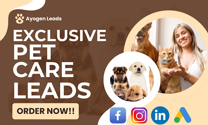 Gig Preview - Generate pet care leads pet grooming dog training dog grooming pet care website