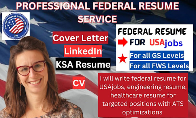 Bestseller - write federal resume for usajobs, engineering resume, tech resume, federal ksa