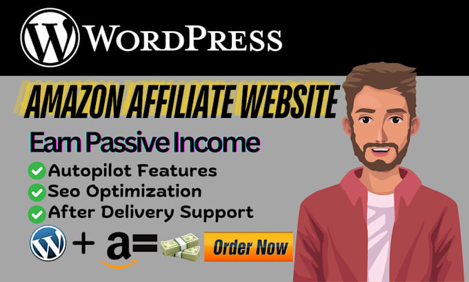 Bestseller - create autopilot amazon affiliate website with autoblog for passive income