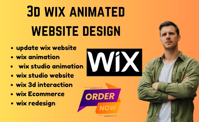 Gig Preview - 3d animated wix spline webflow website 3d spline, interactive 3d web animation