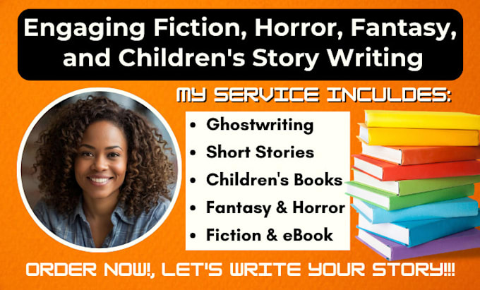 Gig Preview - Write engaging short story book, fiction ebook, fantasy, children story writing