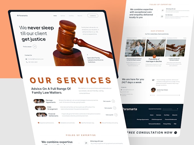 Bestseller - design law firm legal website attorney website law firm website