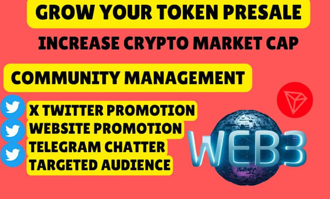 Gig Preview - Grow web3 presale, sui promotion forex, meme coin dex nft to increase market cap