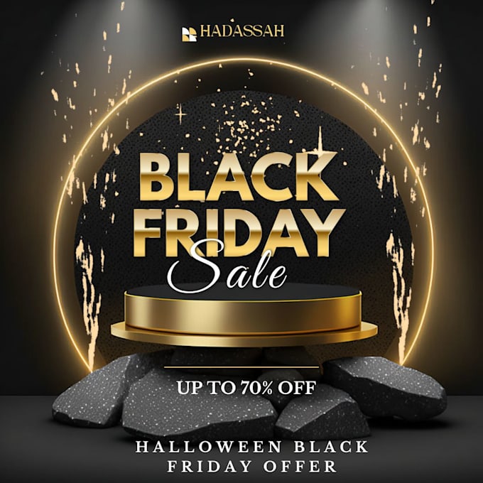 Gig Preview - Design black friday template, cyber monday and halloween template