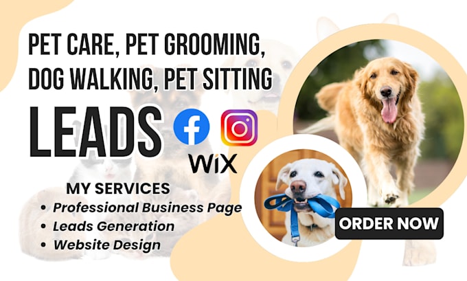 Gig Preview - Generate pet care leads pet grooming pet care dog training lead generation