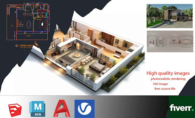 Bestseller - create 3d floor plans and render interior and exterior designs