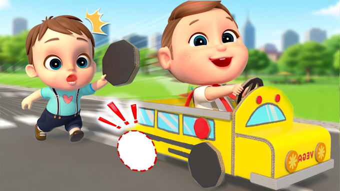 Gig Preview - Create engaging kids learning videos, nursery rhymes, educational videos