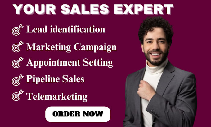 Gig Preview - Generate qualified leads, be virtual sales representative, online sales closer