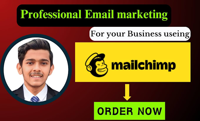 Gig Preview - Set up mailchimp account and, template design email marketing