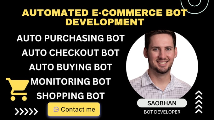 Gig Preview - Build custom auto checkout bot, auto web automation bot, pop mart ecommerce bot