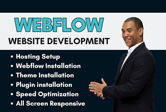 Gig Preview - Be business webflow website builder 3d animated webflow website luxury webflow