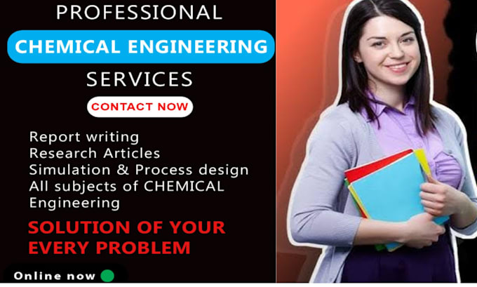 Gig Preview - Chemical engineering services solving your project problems