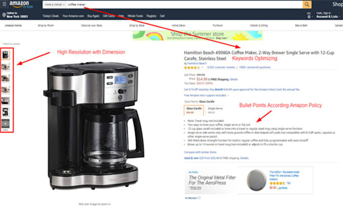 Gig Preview - Write your amazon product listing description that sells amazonfba firstpage SEO