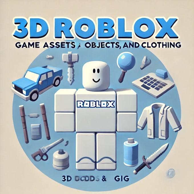 Gig Preview - Do 3d game assets, roblox model, props, outfit for your roblox game