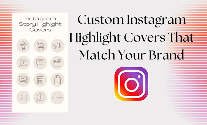 Gig Preview - Custom instagram highlight covers that match your brand