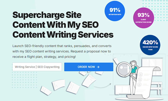 Gig Preview - Be your seo website content writer and copywriter