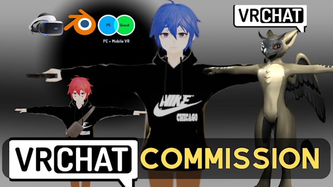 Gig Preview - Vrchat avatar for PC and quest, and vrc avatar model