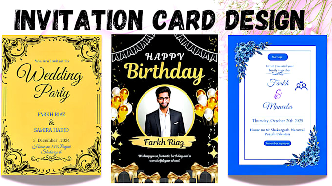 Bestseller - creative invitation card design wedding, birthday, and more