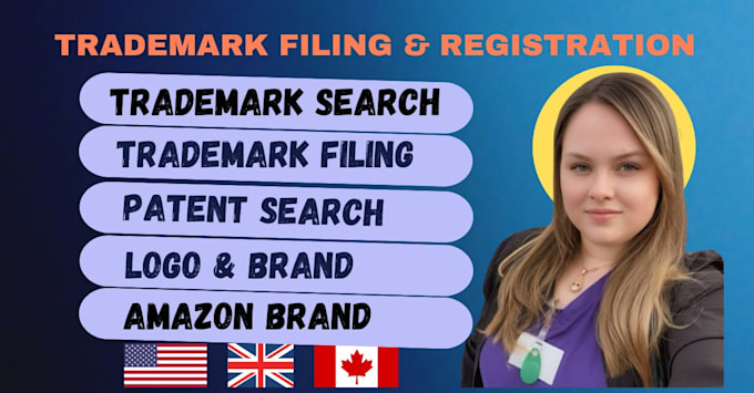 Gig Preview - Do trademark search and registration as your legal trademark attorney