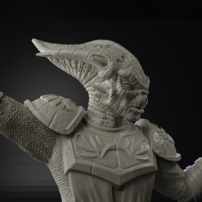 Gig Preview - Create 3d character, animal miniatures dnd models, and custom 3d sculpting print