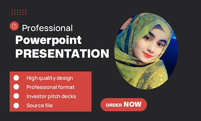 Gig Preview - Design a professional powerpoint presentation