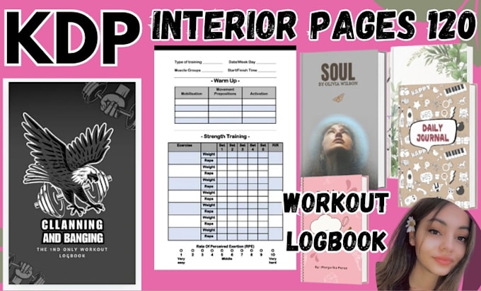 Gig Preview - Design a low content kdp book interior  for your log book