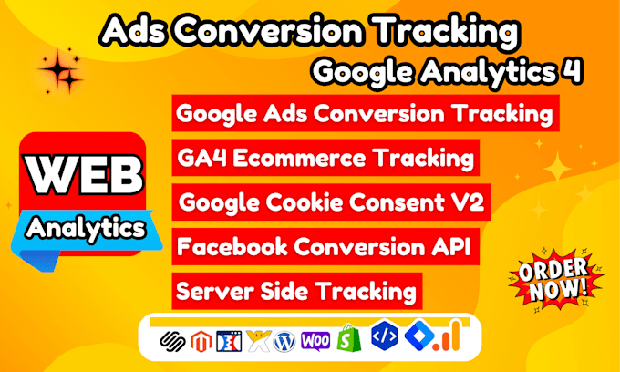 Gig Preview - Fix ads conversion tracking, google analytics4 via tag manager