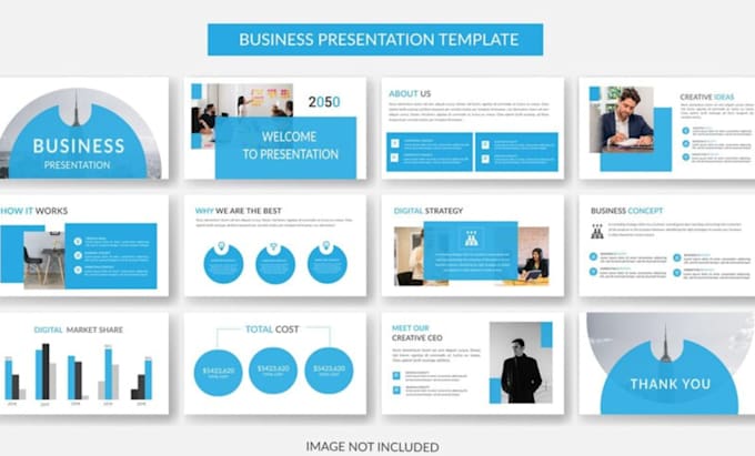 Gig Preview - Design a stylish powerpoint presentation, pitch deck, or google slides