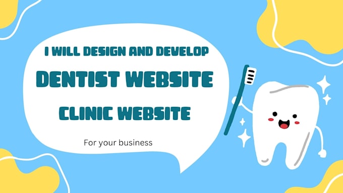 Gig Preview - Design dentist, dentist store seo, doctor, clinic, healthcare, hospital website