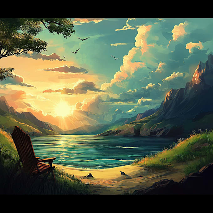 Gig Preview - Draw background and landscape art