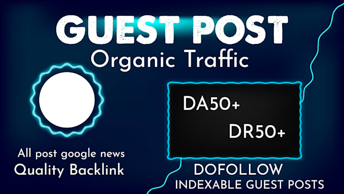 Gig Preview - Do guest post on da 90 website with dofollow SEO backlink