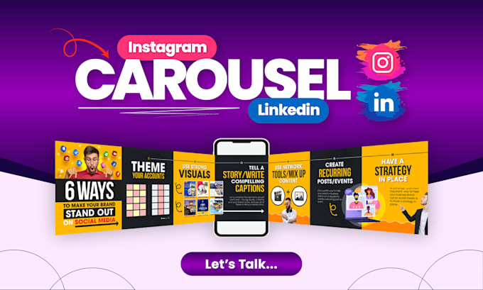 Gig Preview - Make stunning carousel posts design for instagram and linkedin