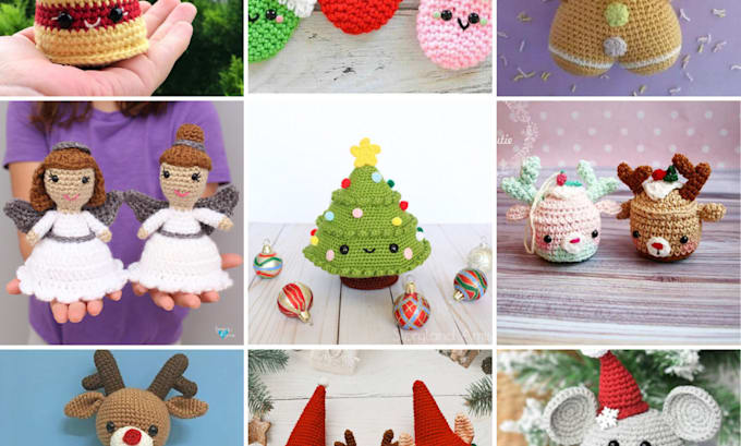 Gig Preview - Write amigurumi christmas crochet pattern halloween for your etsy store