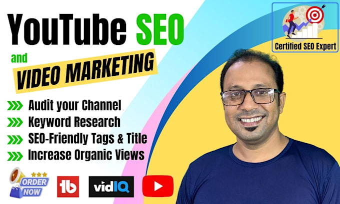 Gig Preview - Do youtube video SEO and increase organic views and followers