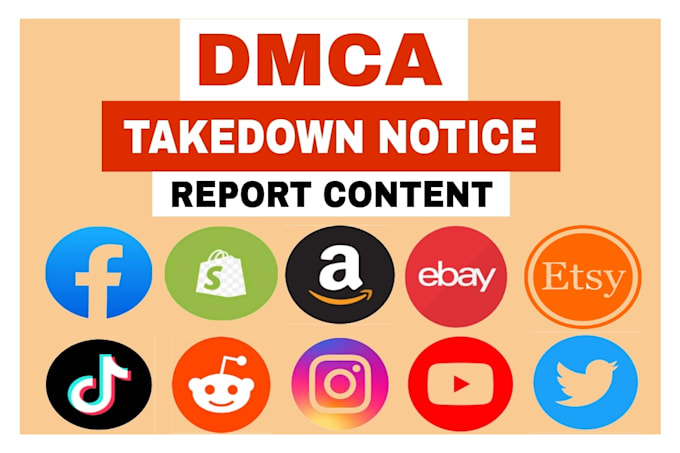 Gig Preview - Takedown harassing defaming report to google ,yt,tiktok, fb,ig, reddit,x by dmca