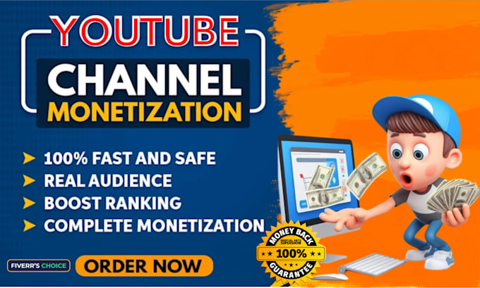 Gig Preview - Do super fast organically promotion for youtube channel monetization