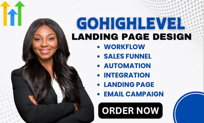 Gig Preview - Design gohighlevel landing page, sales funnel and clickfunnels