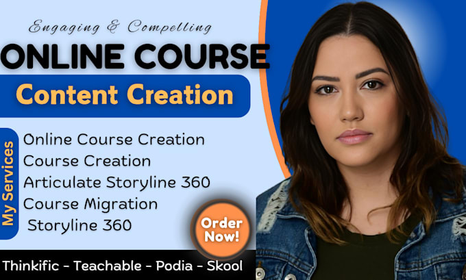 Bestseller - create an elearning course using articulate storyline 360 thinkific skool podia