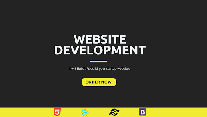 Gig Preview - Build , rebuild your startup websites as frontend developer