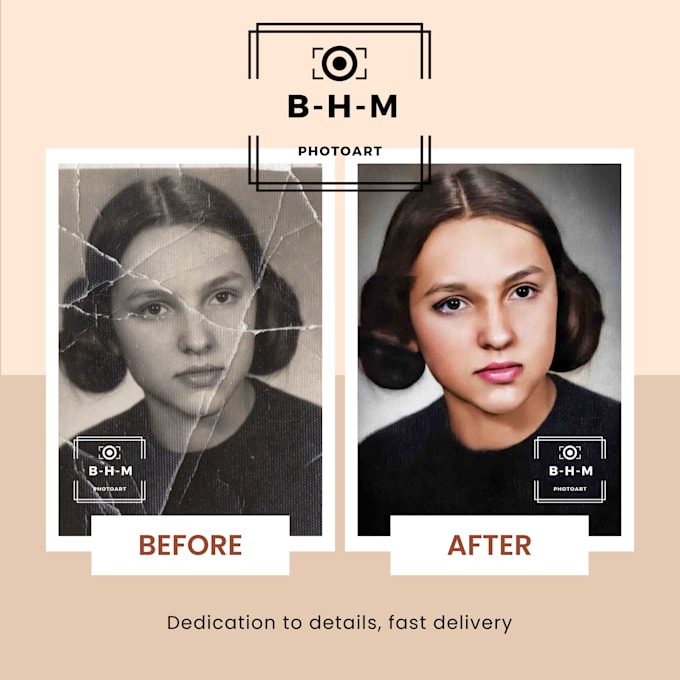 Gig Preview - Restore and recolor your old photos and give them new life